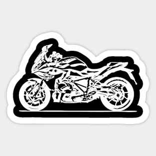 R1250RS Bike White Sketch Art Sticker